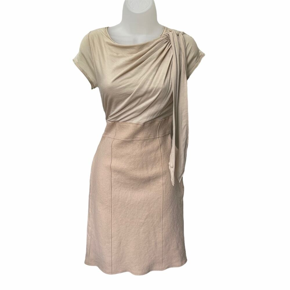 SUSANA MONACO Women's Wool Mini Dress with Shoulder Tie